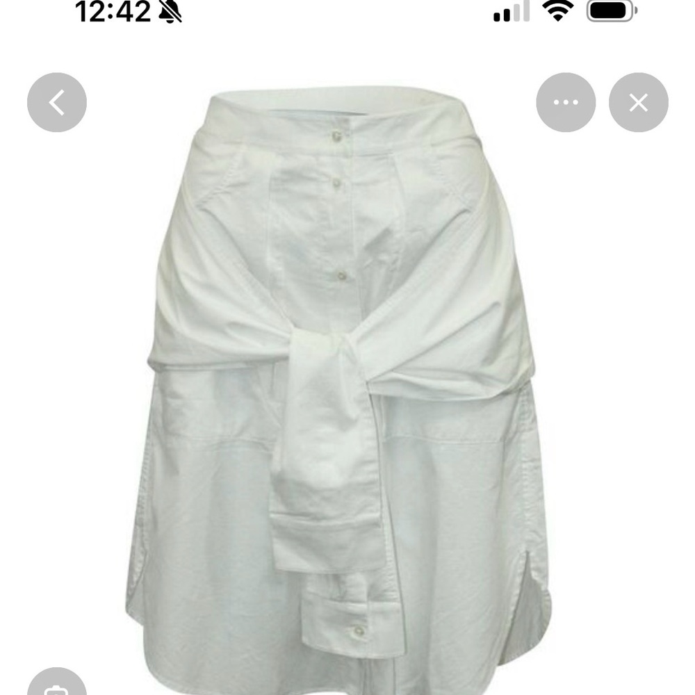 Olive Green Women's tie-shirt skirt
